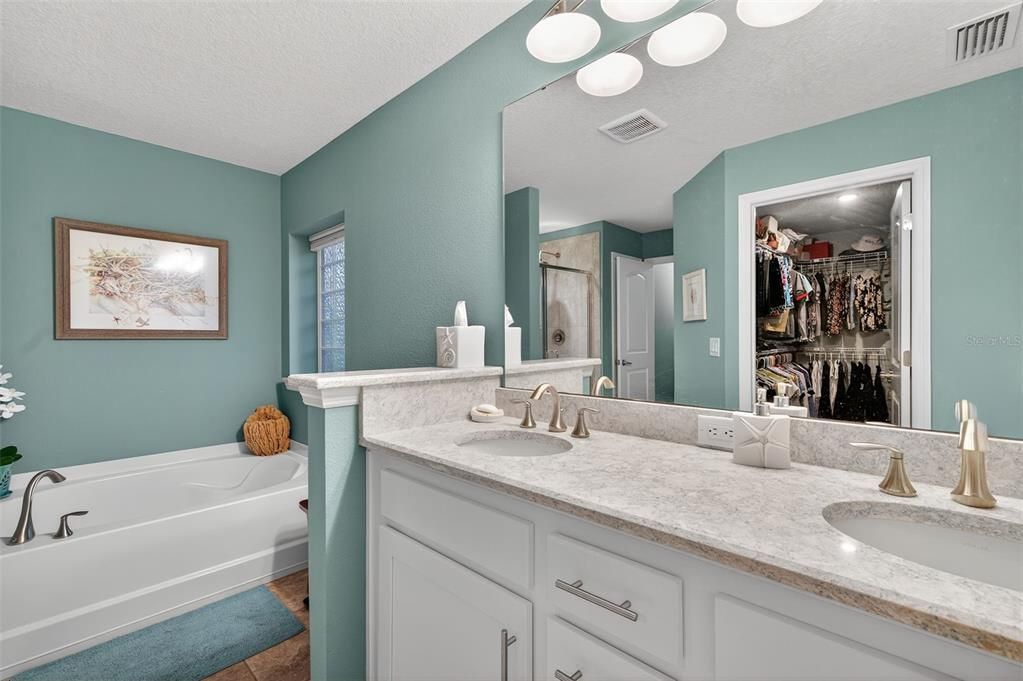 Bathroom, Dual Sink Vanities, Interior, Walk-in Closets