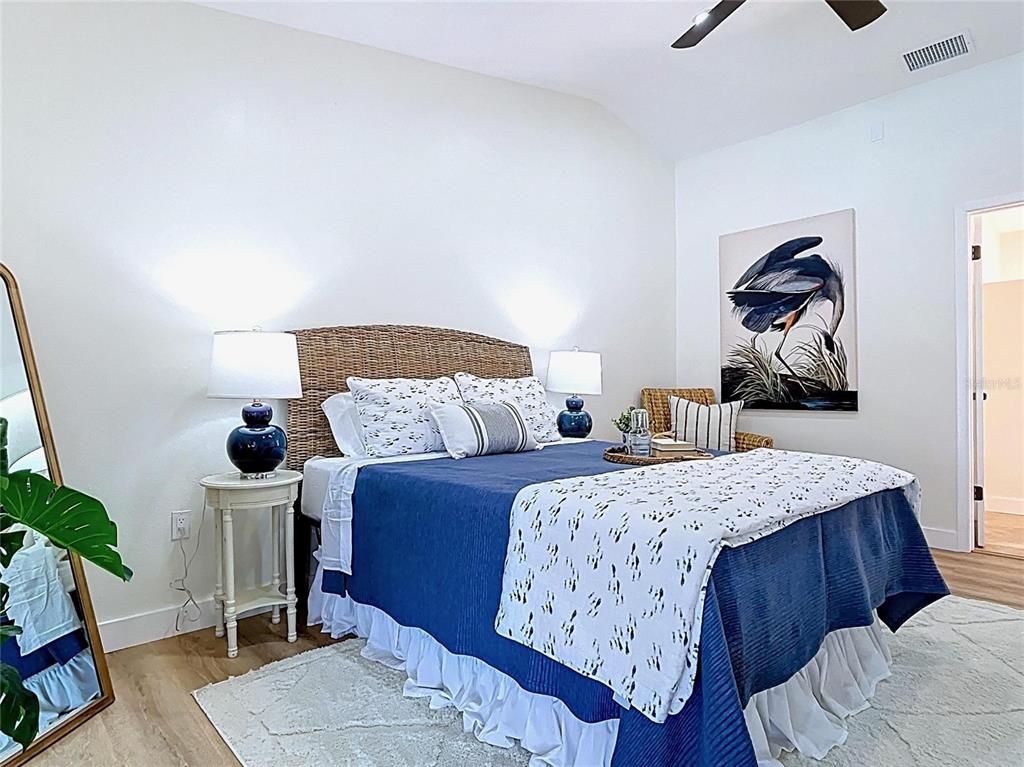 Bedroom, Interior, Wood Texture Flooring