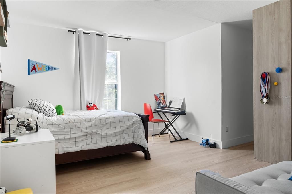 Bedroom, Interior, Wood Texture Flooring