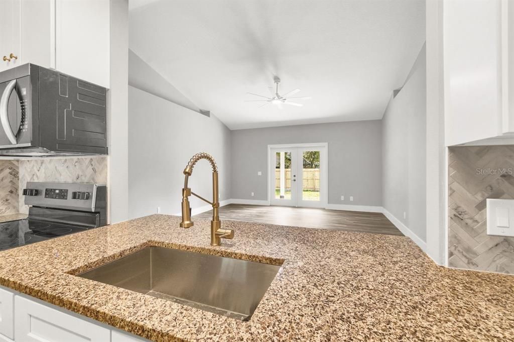 Interior, Kitchen, Wood Texture Flooring