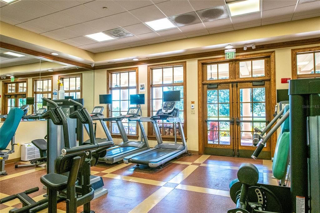 Fitness Equipment, Gym, Interior, Recessed Lighting