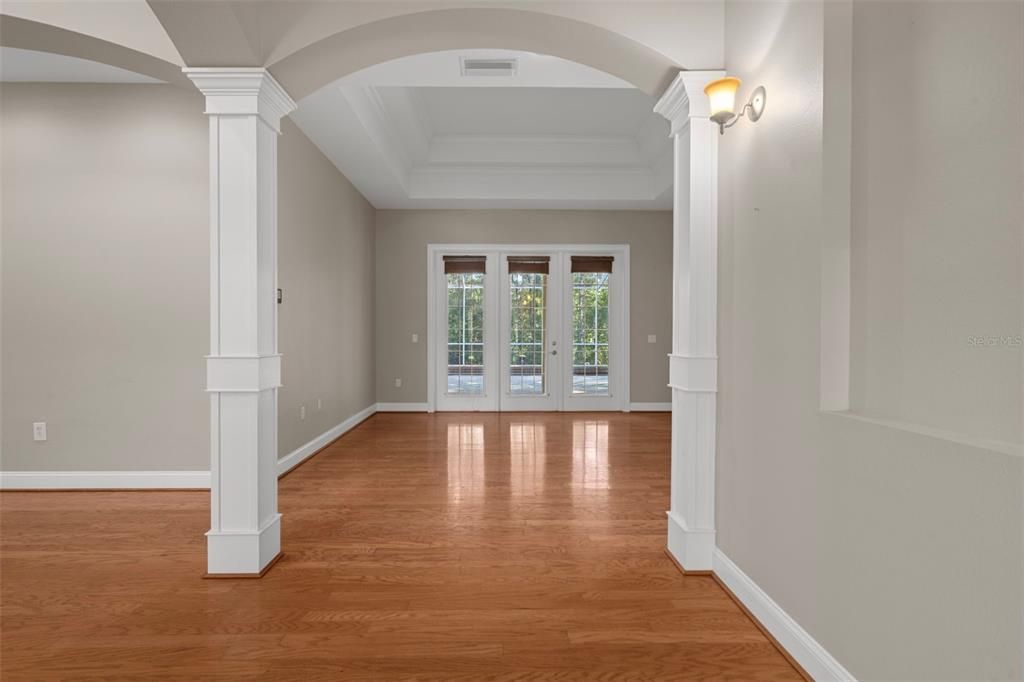 Empty room, Interior, Wood Texture Flooring