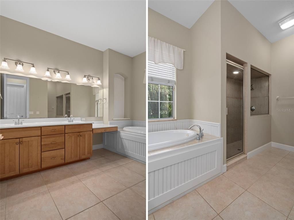 Bathroom, Dual Sink Vanities, Glass Shower, Interior