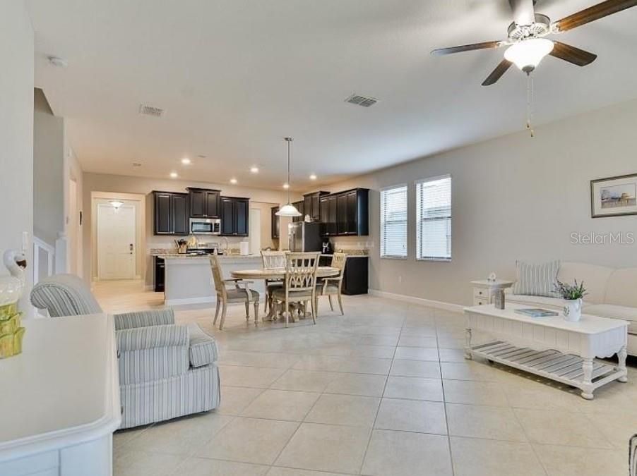 Dining room, Interior, Kitchen, Living room, Pendant Lights, Recessed Lighting, Stainless Steel Appliances