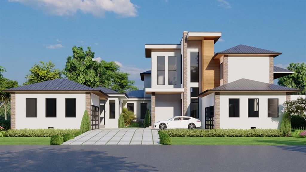 Exterior, Facade, Modern