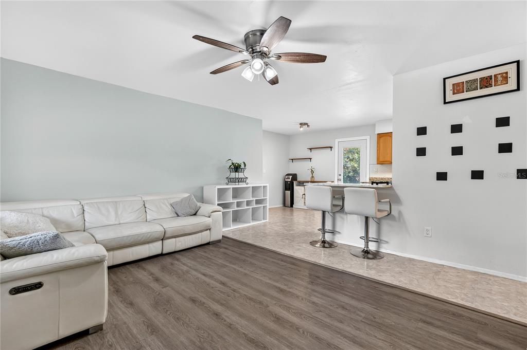 Interior, Kitchen, Living room, Wood Texture Flooring