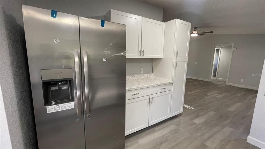 Interior, Kitchen, Wood Texture Flooring