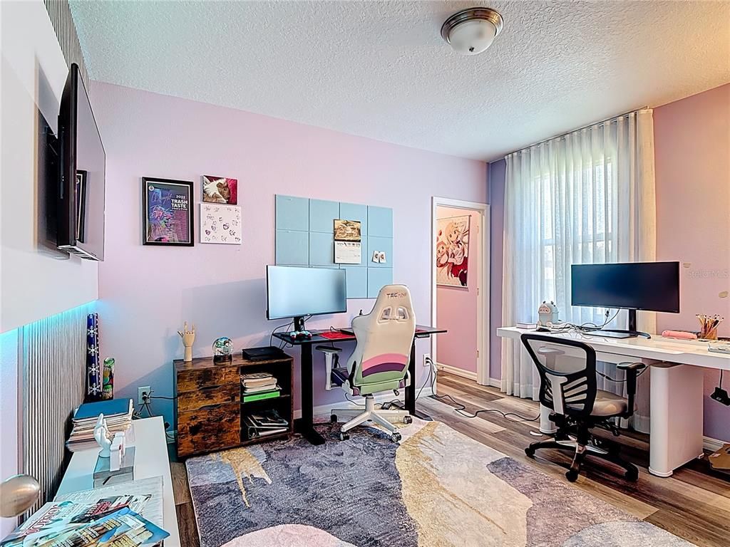 Home Office, Interior, Wood Texture Flooring