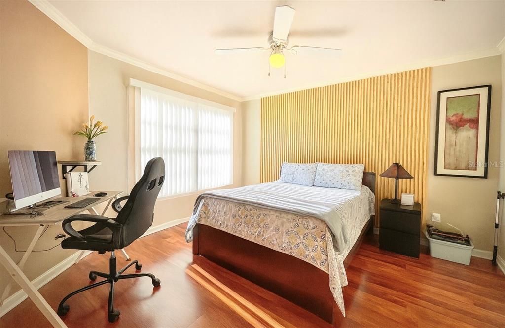 Bedroom, Home Office, Interior, Wood Texture Flooring
