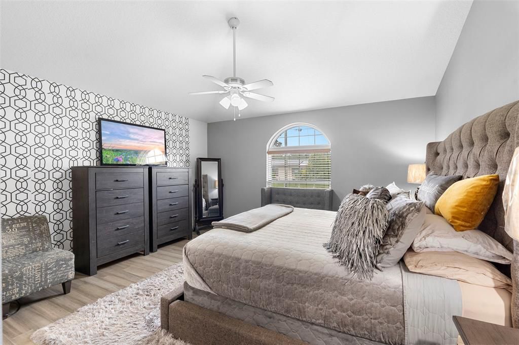 Bedroom, Interior, Wood Texture Flooring