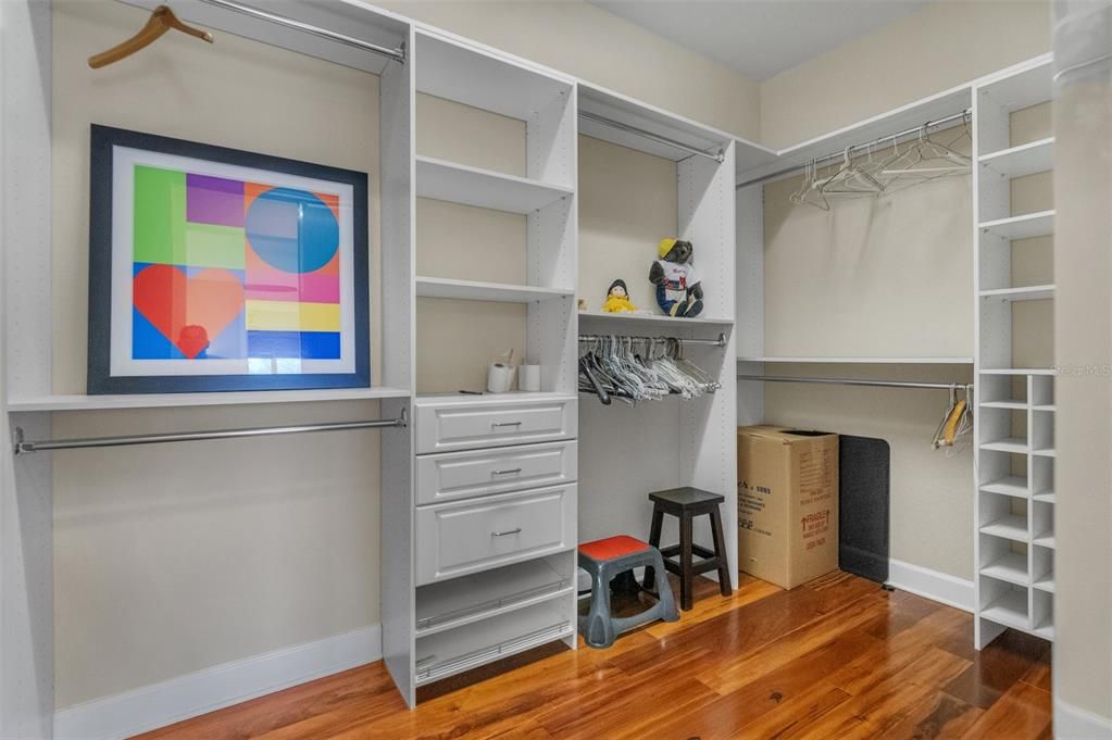 Interior, Walk-in Closets, Wood Texture Flooring