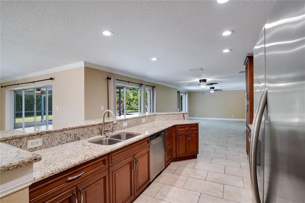 Interior, Kitchen, Recessed Lighting, Stainless Steel Appliances