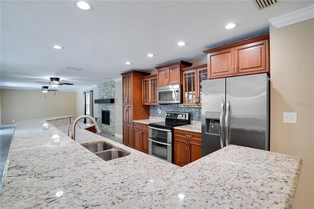 Interior, Kitchen, Recessed Lighting, Stainless Steel Appliances