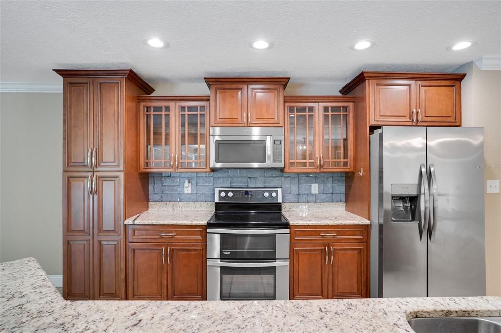 Interior, Kitchen, Recessed Lighting, Stainless Steel Appliances