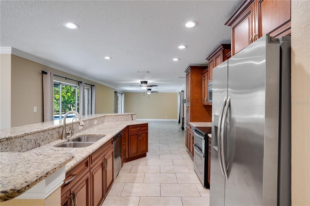 Interior, Kitchen, Recessed Lighting, Stainless Steel Appliances