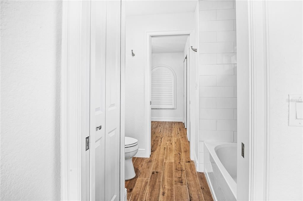 Bathroom, Interior, Wood Texture Flooring