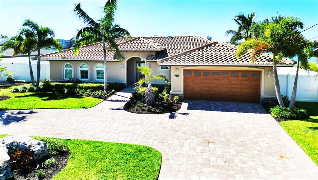 Attached, Backyard, Exterior, Facade, Mediterranean