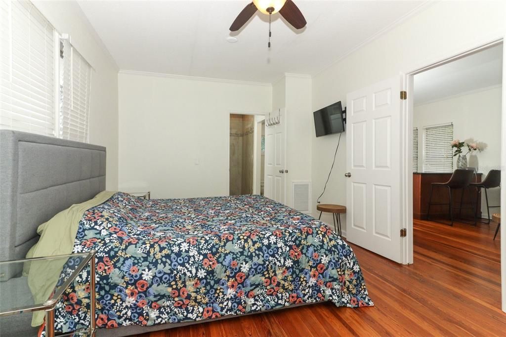 Bedroom, Interior, Wood Texture Flooring