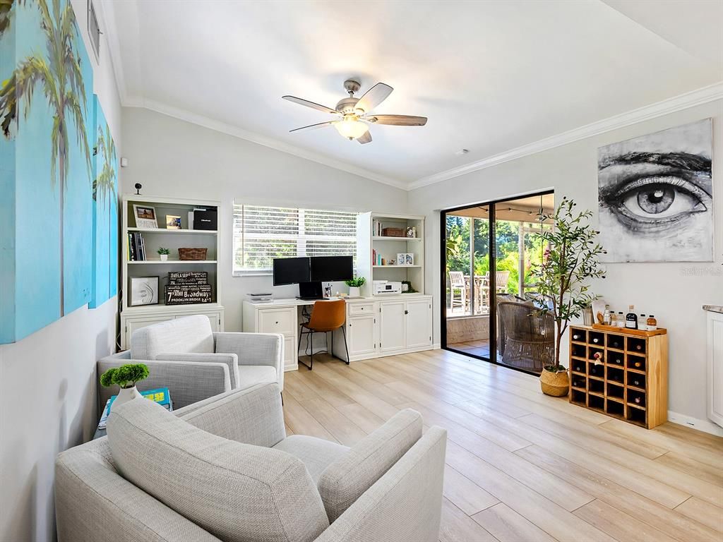 Home Office, Interior, Wood Texture Flooring