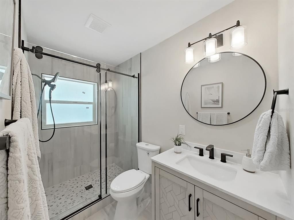 Bathroom, Glass Shower, Interior