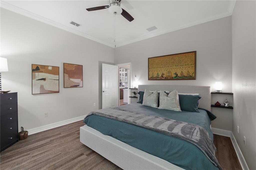 Bedroom, Interior, Wood Texture Flooring