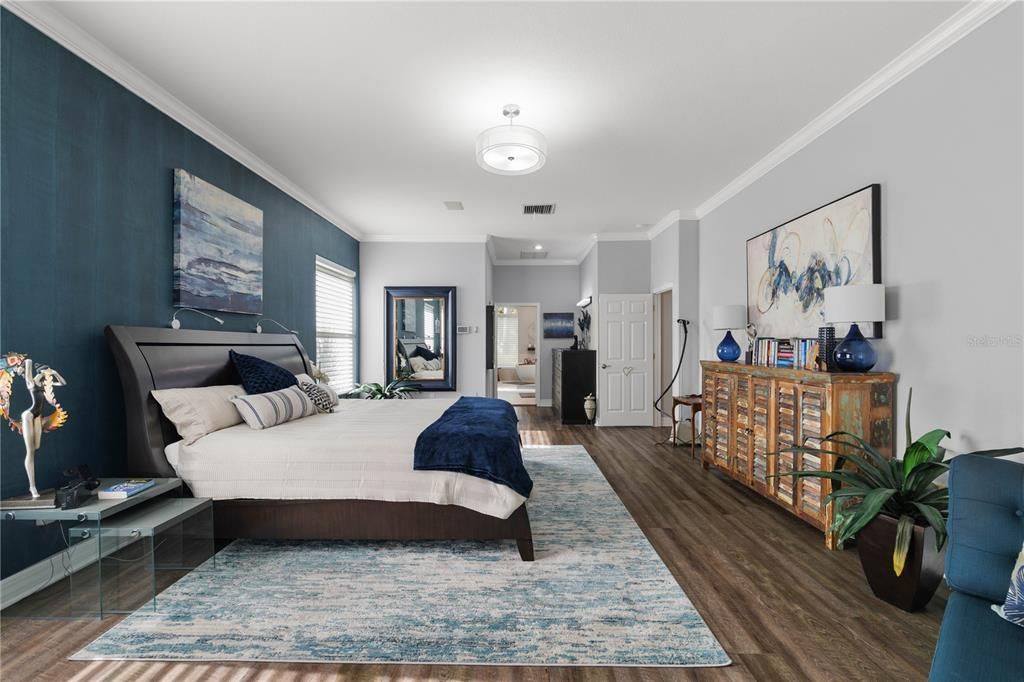 Bedroom, Interior, Wood Texture Flooring