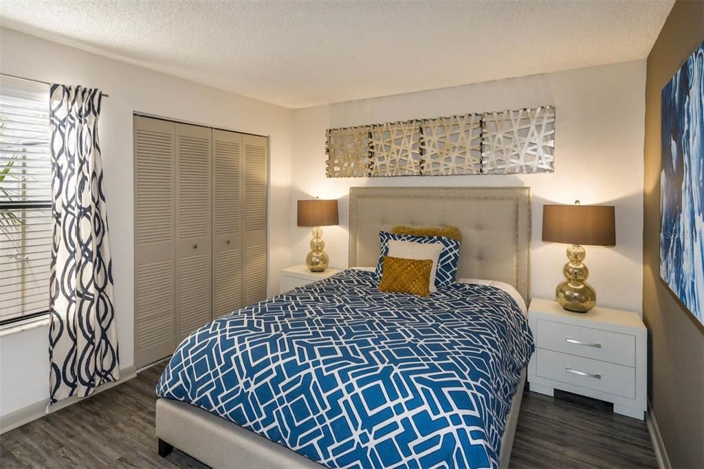 Bedroom, Interior, Wood Texture Flooring
