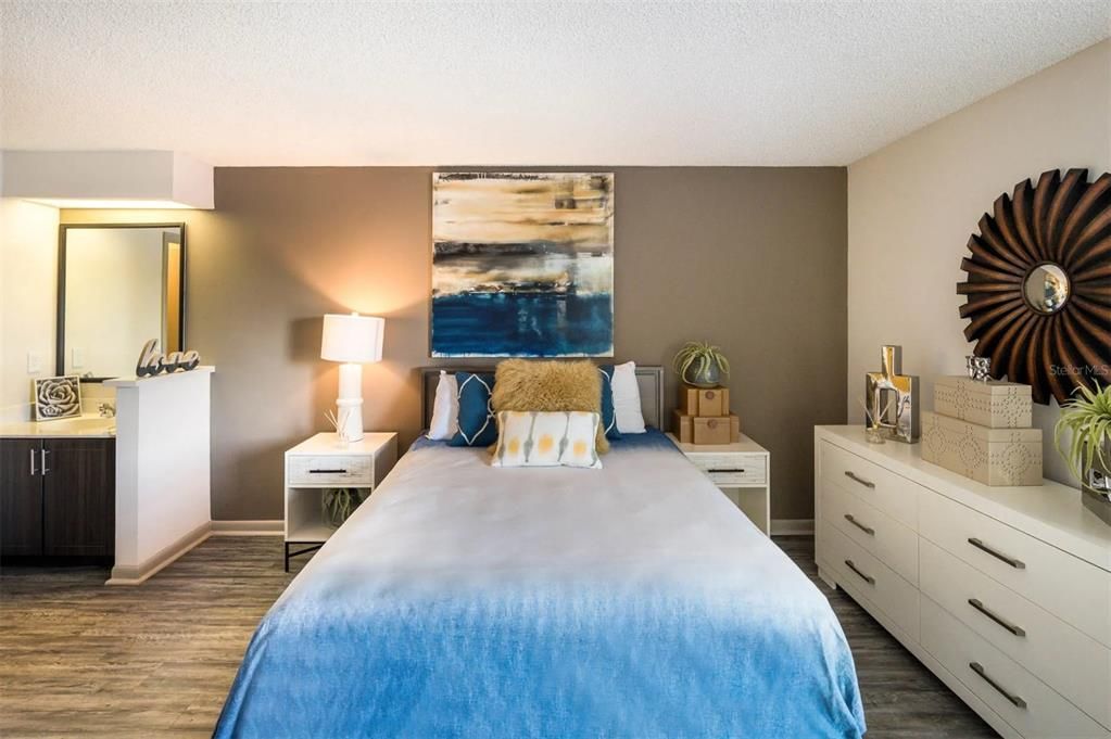 Bedroom, Interior, Wood Texture Flooring
