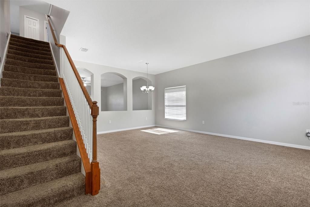 Chandelier, Empty room, Interior
