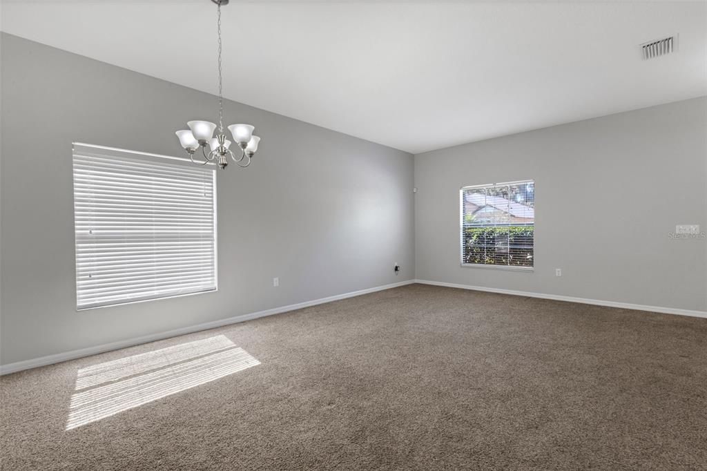 Chandelier, Empty room, Interior