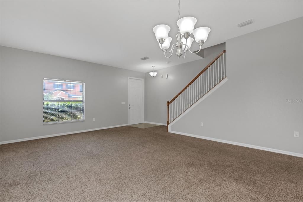 Chandelier, Empty room, Interior