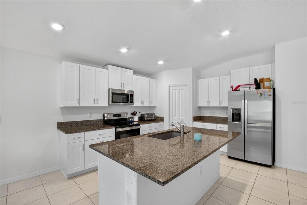 Interior, Kitchen, Recessed Lighting, Stainless Steel Appliances