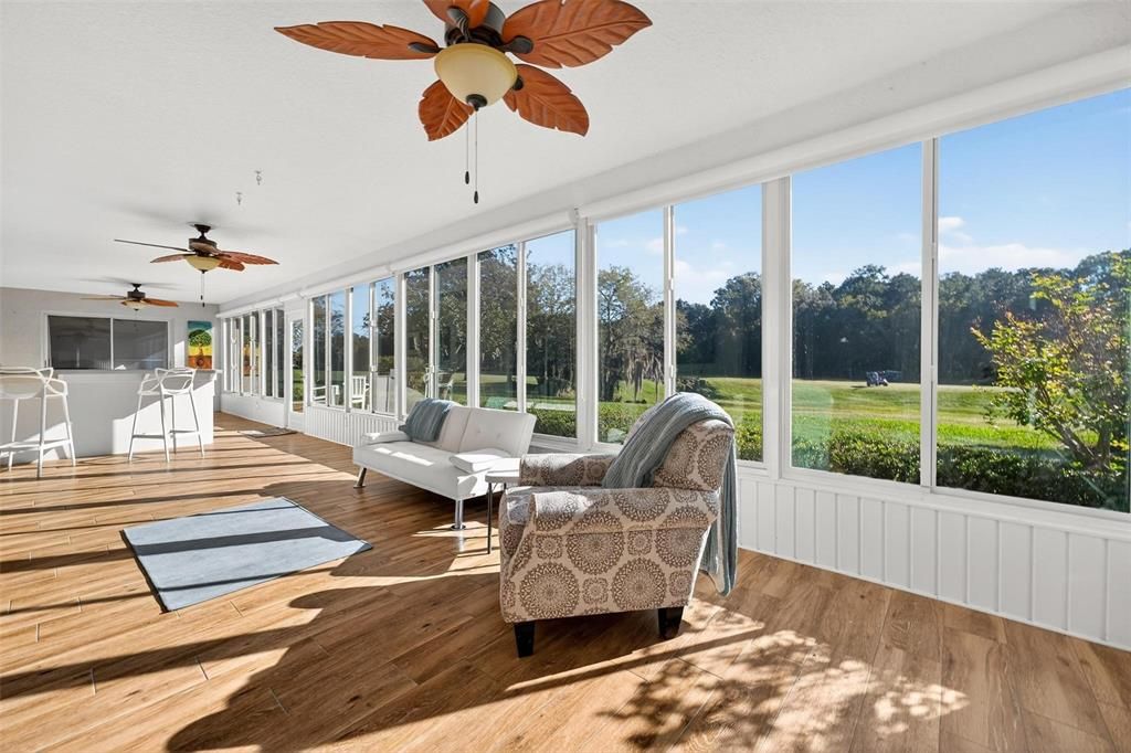 Interior, Sun Room, Wood Texture Flooring