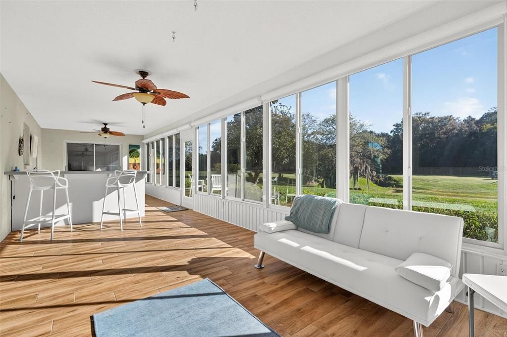 Interior, Sun Room, Wood Texture Flooring
