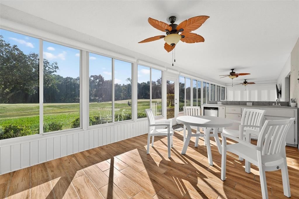 Interior, Sun Room, Wood Texture Flooring