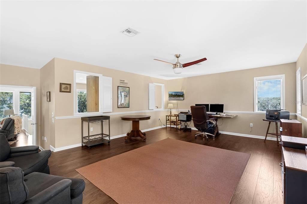 Home Office, Interior, Wood Texture Flooring