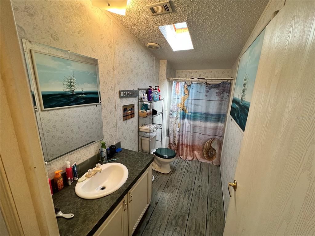 Bathroom, Interior, Wood Texture Flooring