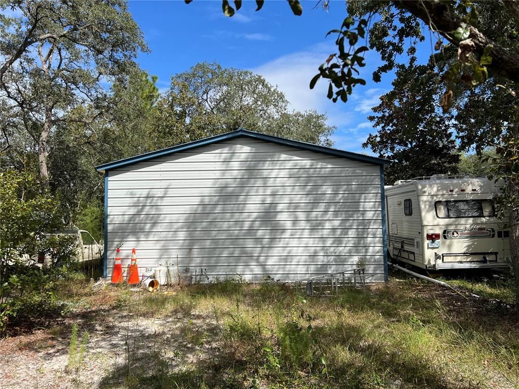 Backyard, Detached Garage, Exterior