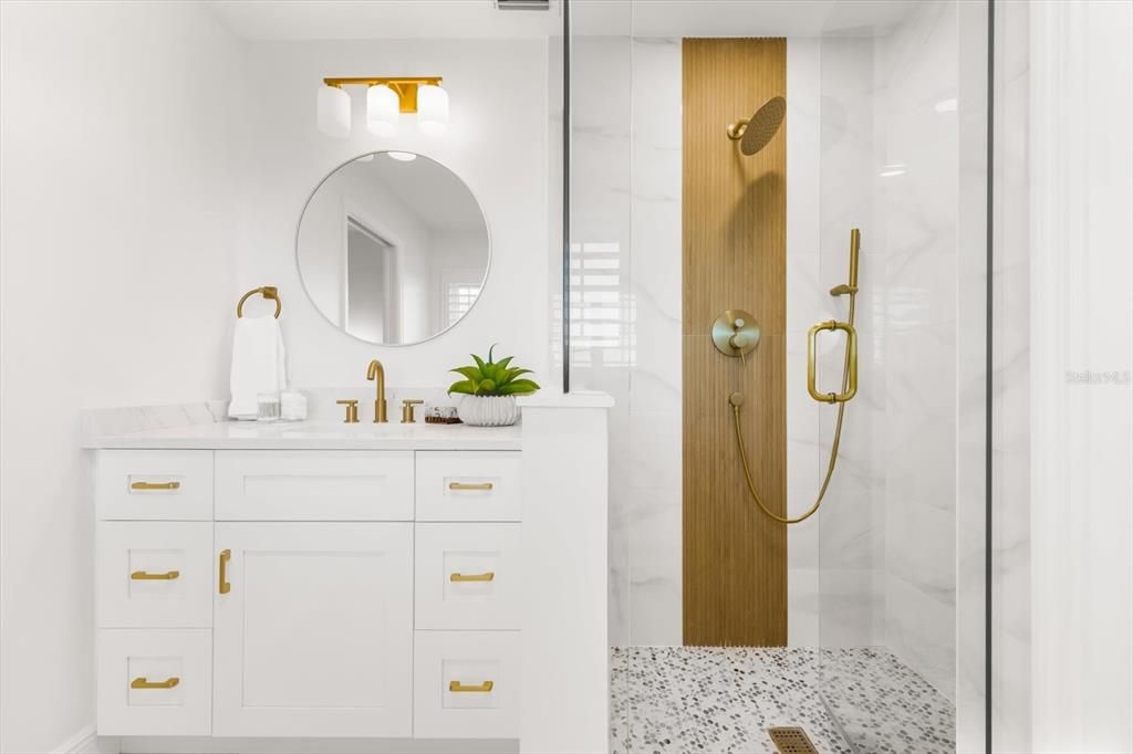 Bathroom, Glass Shower, Interior