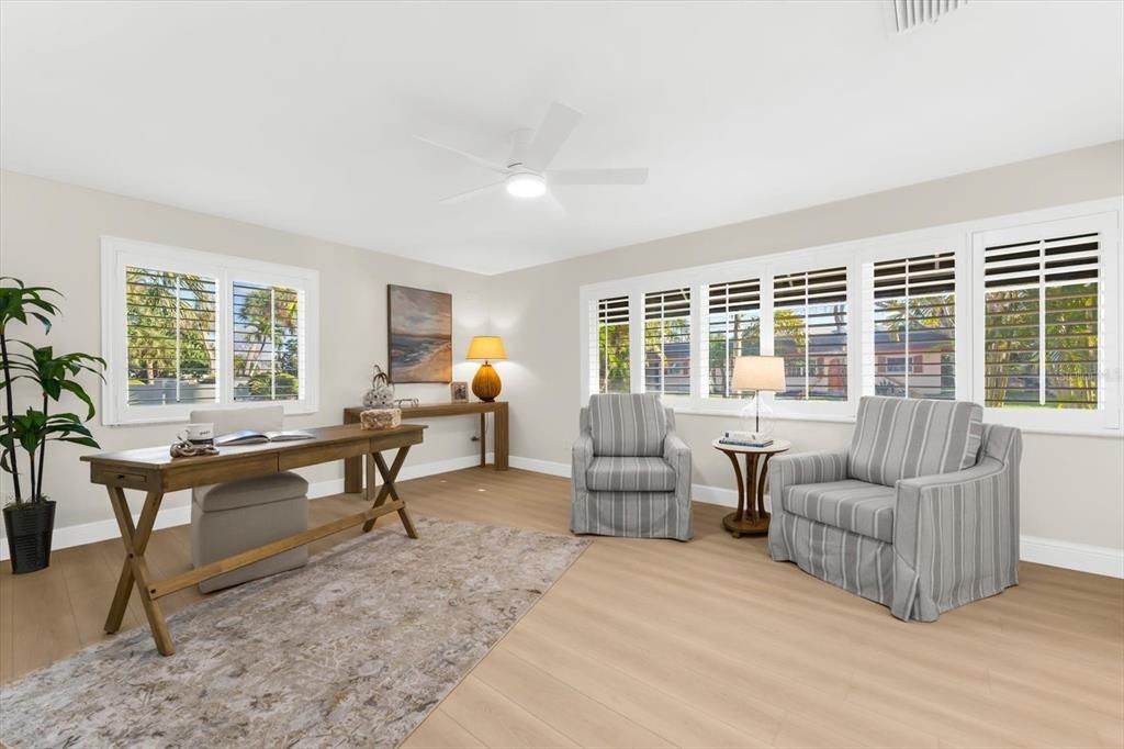 Home Office, Interior, Wood Texture Flooring