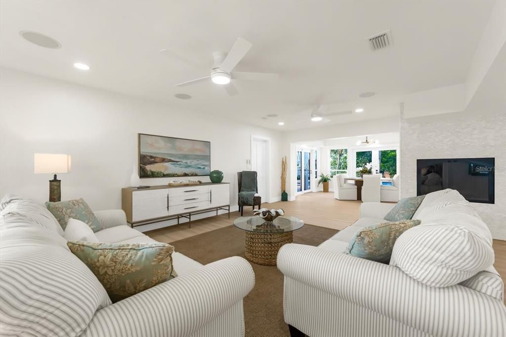 Interior, Living room, Recessed Lighting