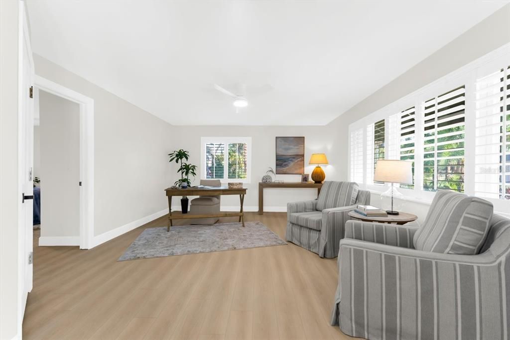 Home Office, Interior, Wood Texture Flooring