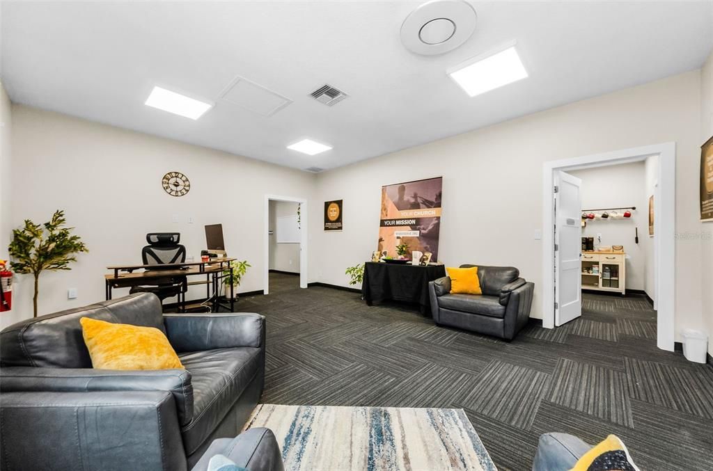 Home Office, Interior, Recessed Lighting