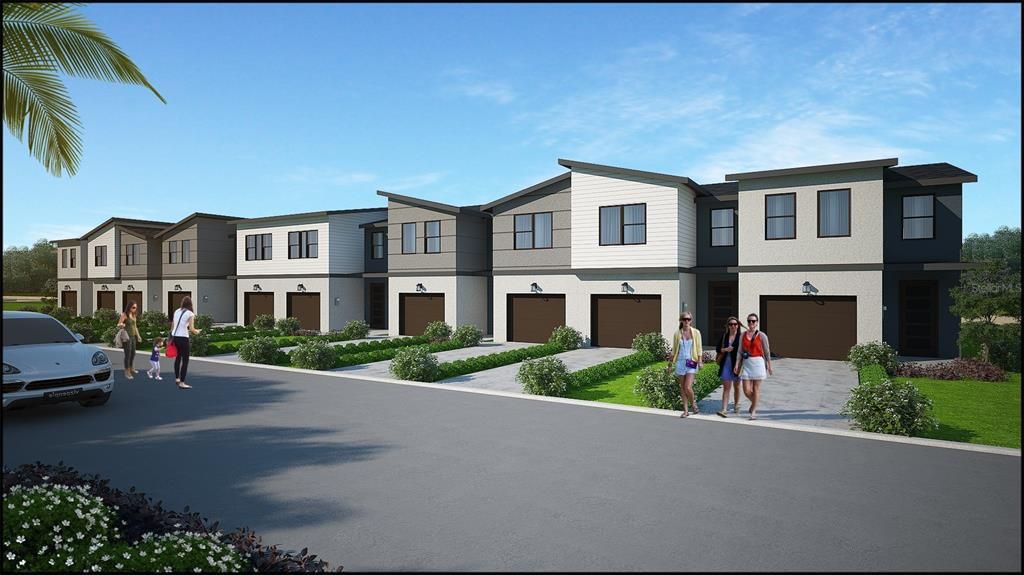 Attached, Exterior, Facade, Rowhouse