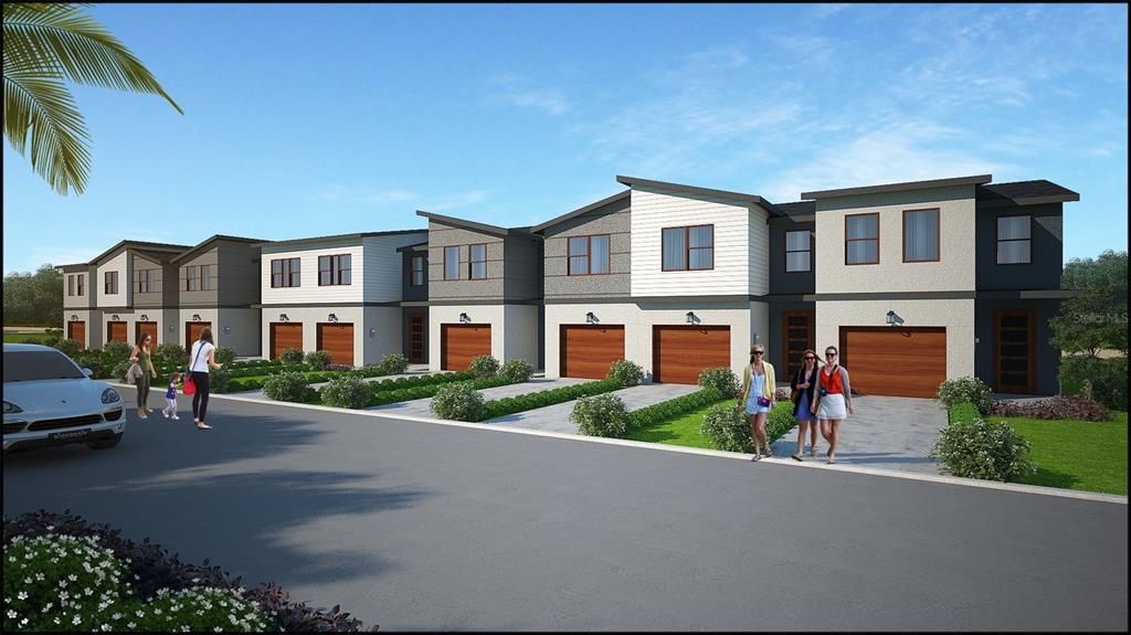 Attached, Exterior, Facade, Rowhouse