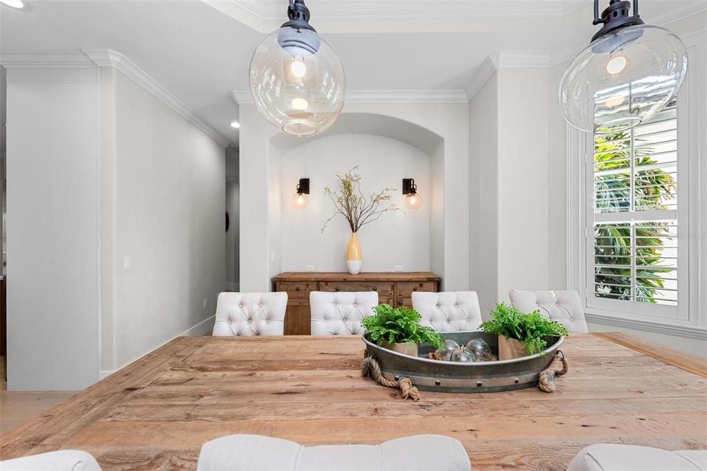 Dining room, Interior, Wood Texture Flooring