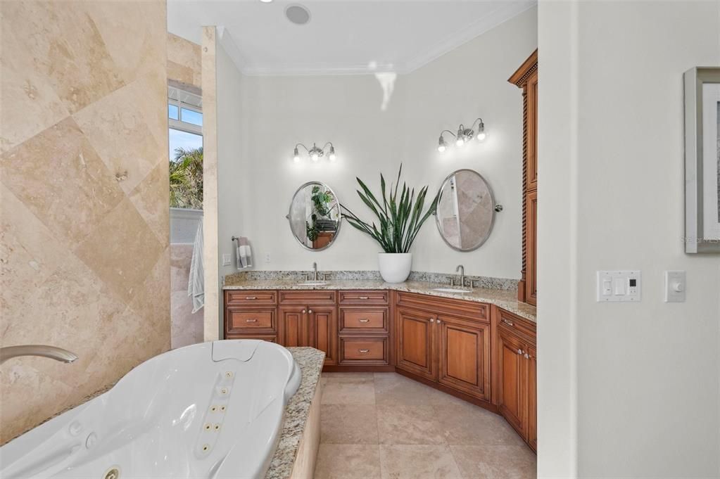 Bathroom, Dual Sink Vanities, Free Standing Baths, Interior