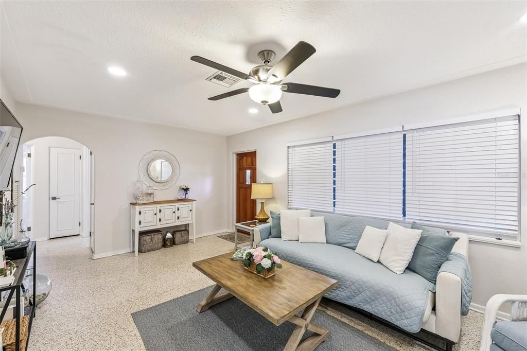 Interior, Living room, Recessed Lighting