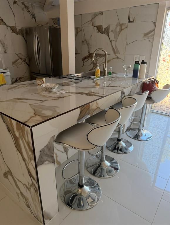 Interior, Kitchen, Marble Walls