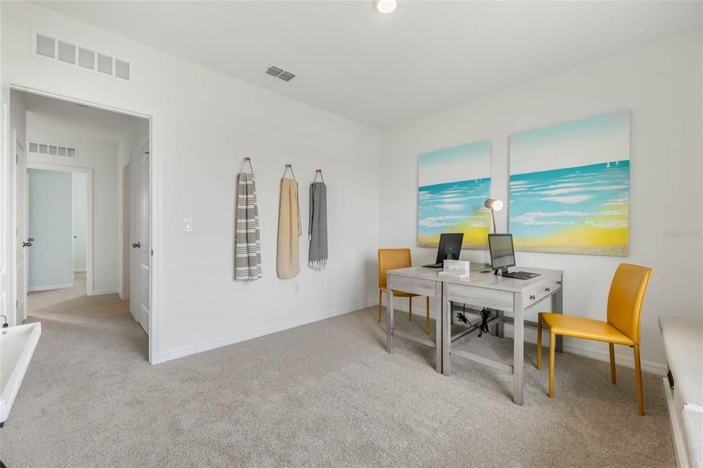 Home Office, Interior, Recessed Lighting